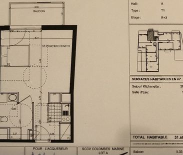 1 pièce - 31,68 m² - 3ème étage - Colocation non autorisée - Photo 6