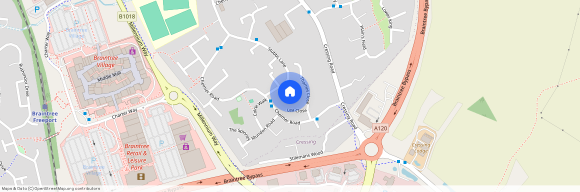 1 Bed Flat TO LET, Salcott Creek Court, Braintree, Essex, CM7