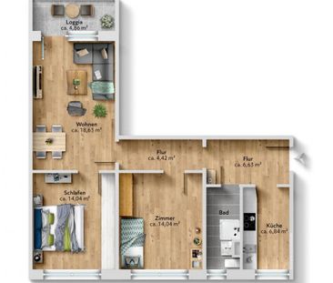 Bezugsfertige Familienwohnung zum Wohlfühlen - Foto 6