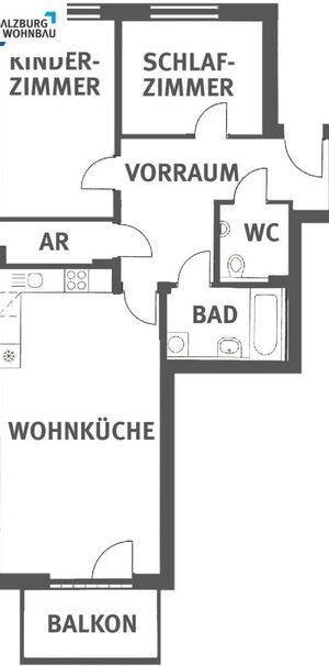Geförderte 3-Zimmerwohnung mit hoher Wohnbeihilfe mit Balkon und Carportplatz - Photo 2