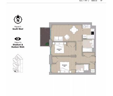 2 Bed Apartment - Photo 3