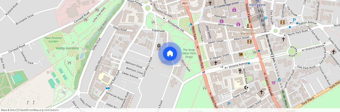 St. Marys Walk, Harrogate, North Yorkshire, UK, HG2