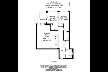 2 Bed Flat, Glenbrook Apartments, W6 - Photo 3