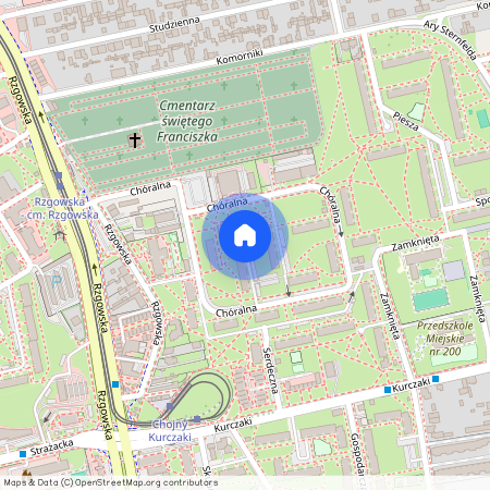 Łódź Górna, Chóralna