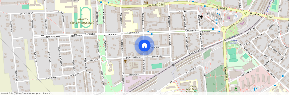 Štefánikova, Louny