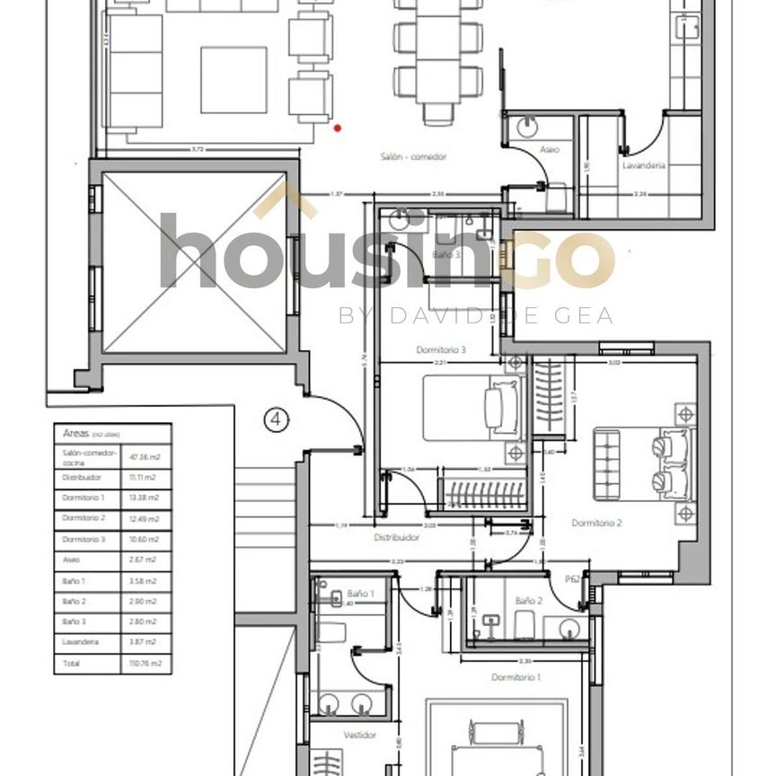 Flat for rent in Madrid (Distrito Salamanca) - Photo 2