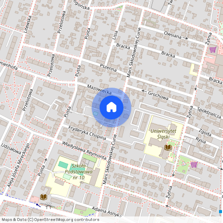 ul. Marii Skłodowskiej-Curie, Pogoń, Sosnowiec, śląskie