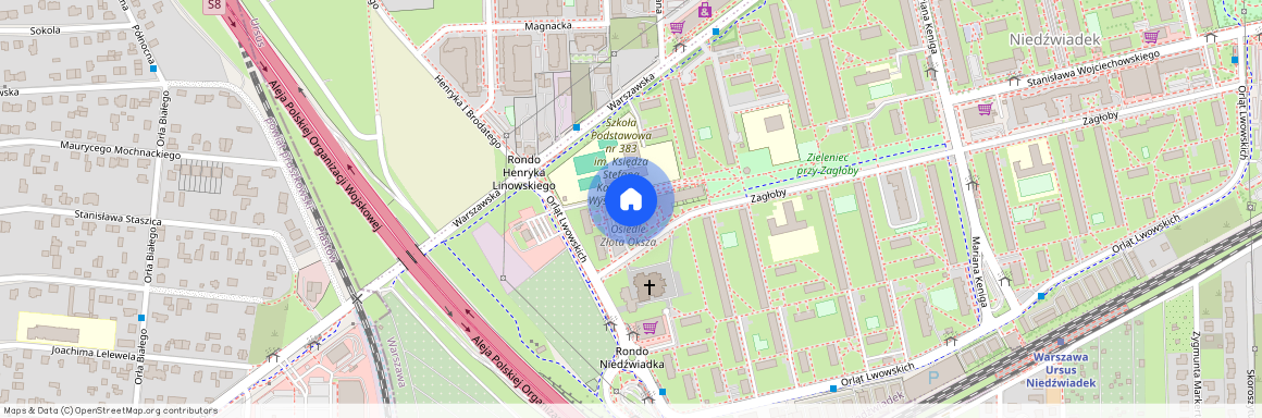 ul. Zagłoby, Niedźwiadek, Ursus, Warszawa, mazowieckie