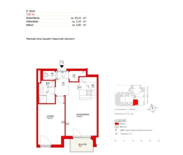 Schöne 2-Zimmer-Balkonwohnung mit Fußbodenkühlung! U6 Floridsdorf! - Photo 6