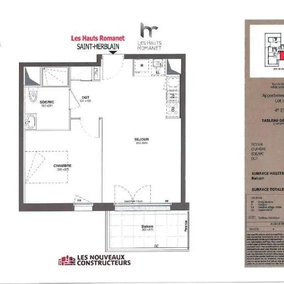 Appartement à louer 2 pièces 41.51m² - Photo 2