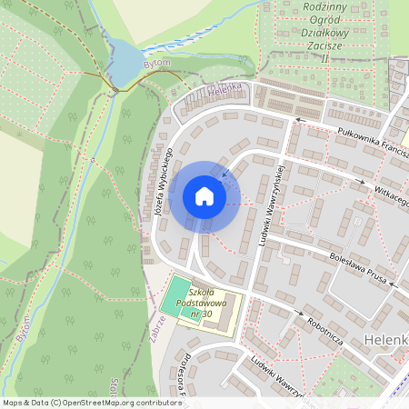 ul. Jaworowa, Helenka, Zabrze, śląskie