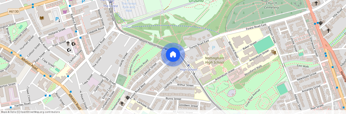 Flat 1, 79 Forest Road West, The Arboretum, Nottingham, NG7 4ER