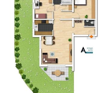 *NEUBAU* 3-Zimmer Wohnung mit Gartenanteil und Tiefgaragenstellplat... - Photo 1