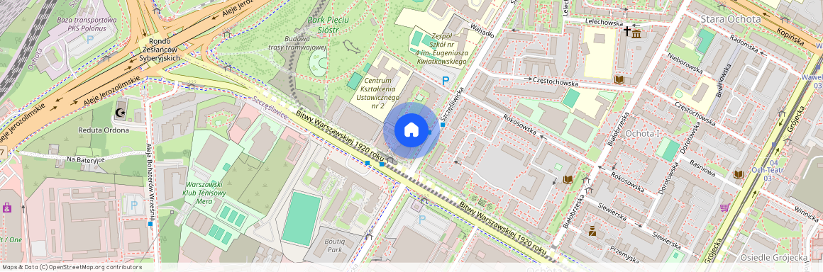 ul. Szczęśliwicka, Stara Ochota, Ochota, Warszawa, mazowieckie