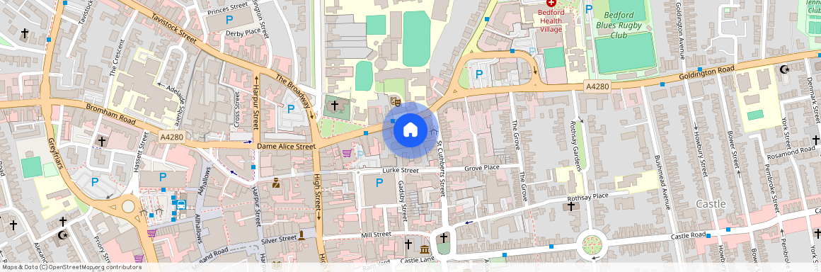 St. Peters Street, Bedford, Bedfordshire, MK40