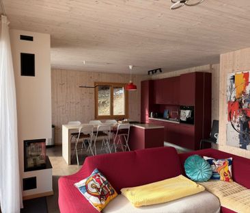 Modern 5.5 pièces élégante maison mitoyenne Minergie, au cSur de Lens - Photo 1