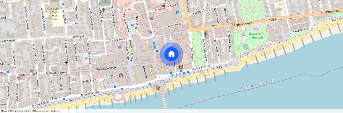 Bedford Row, Worthing Centre, West Sussex, BN11