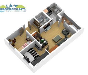 *3-Raum-Wohn-Glück* mit Badewanne und Balkon - Foto 2