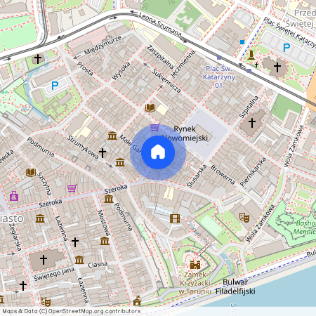 ul. Królowej Jadwigi, Stare Miasto, Toruń, kujawsko-pomorskie