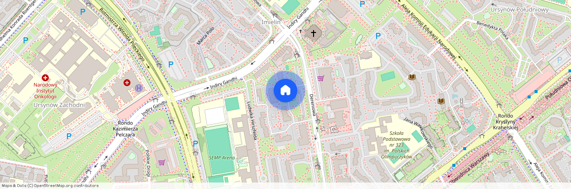 ul. Dereniowa, Ursynów-Centrum, Ursynów, Warszawa, mazowieckie