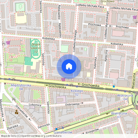 ul. Ludwika Kickiego, Grochów, Praga-Południe, Warszawa, mazowieckie