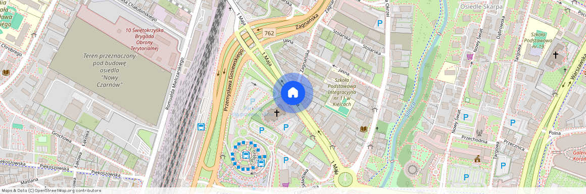 1 Maja z garażem, Śródmieście, Kielce, świętokrzyskie