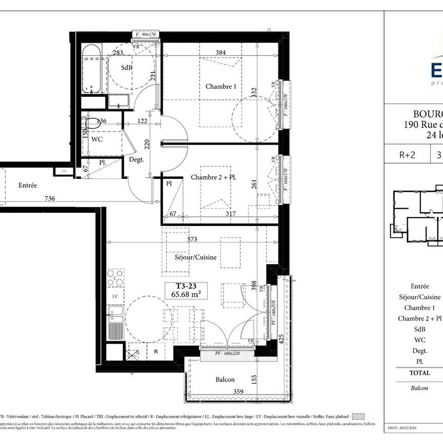 Location Appartement 3 pièces 65m² BOURG ACHARD 27310 - Photo 2