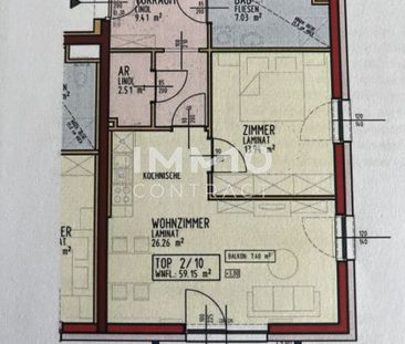 Gemütliche 2-Zi Wohnung mit Loggia & Stellplatz in Kilb, barrierefr... - Photo 2