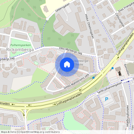 Gösta Wahlströms väg, Uppsala