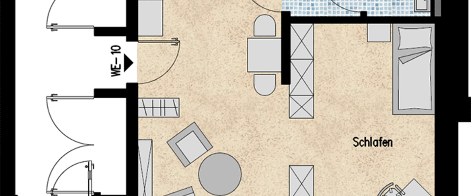 1-Raum-Wohnung (48qm) in Ershausen (W10) - Foto 1