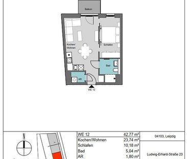 Modernes Wohnen im Neubau: 2-Zimmer mit Balkon, EBK & Top-Lage im Z... - Photo 5