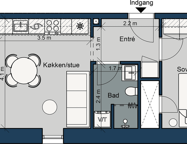 Østre Havnepark 15, 3. tv. - Photo 1