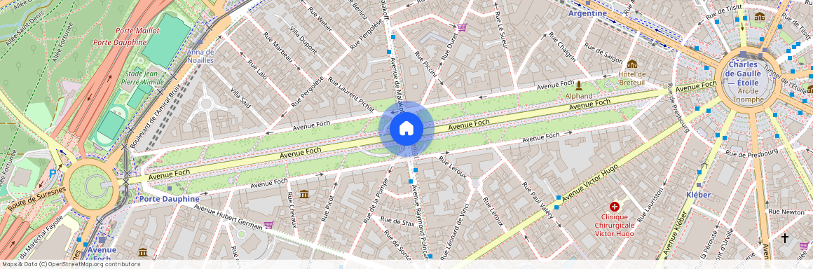 Avenue Foch et Avenue Raymond Poincarré 75116 Paris (16e arrondissement)