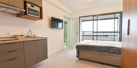 Studio para alugar com 32m², 1 quarto e sem vaga - Photo 3