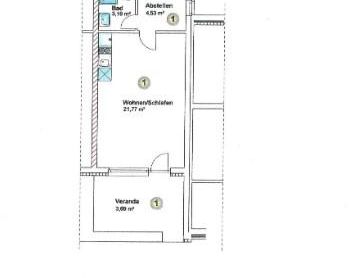 1 ZKB, 29,49 m², idyllische Lage, Bad Bederkesa-Alfstedt - Foto 1