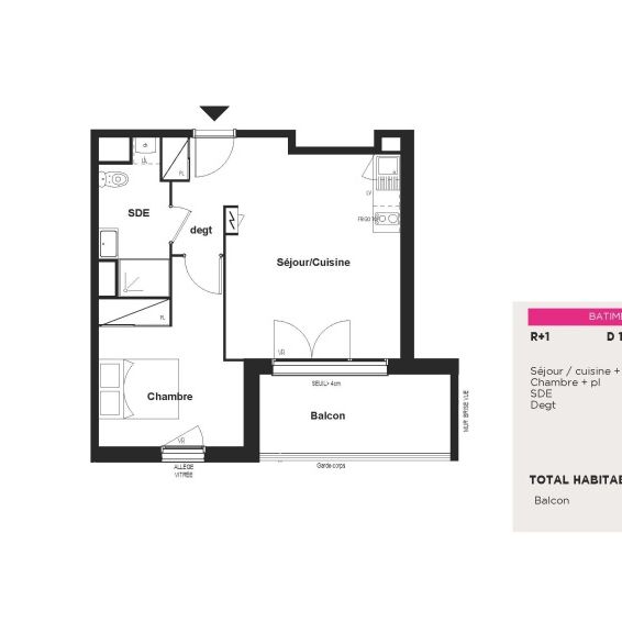 Location Appartement 2 pièces 41m² EAUNES 31600 - Photo 2