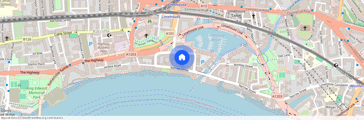 Luxury 2-Bed Riverside Apartment – Limehouse