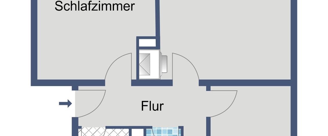 Frisch modernisierte 3-Zimmer-Wohnung mit Balkon in Fechenheim - Photo 1