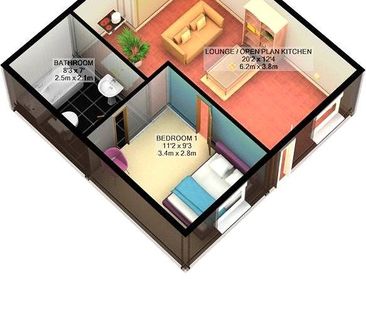 1 bedroom bungalow to rent - Photo 5