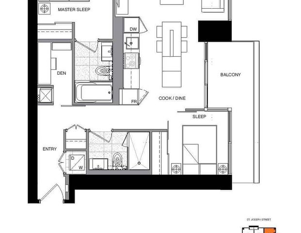 For Lease - 5 St Joseph Street Unit# 2010, Toronto, Ontario - Photo 1