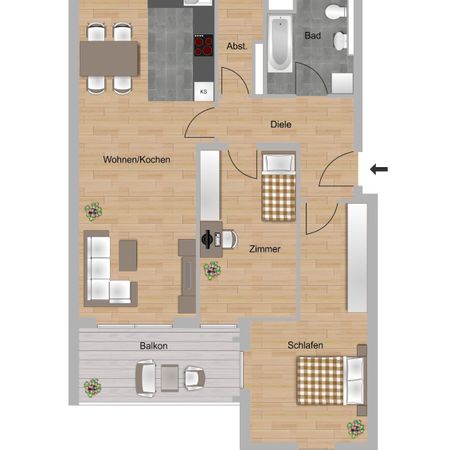 Frankfurt Bockenheim: 3-Zimmer-Neubau mit urbanem Komfort - Foto 4