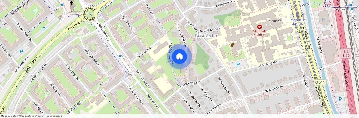 Bosgården, Mölndal, Göteborg, Västra Götaland, Pomonagatan 8