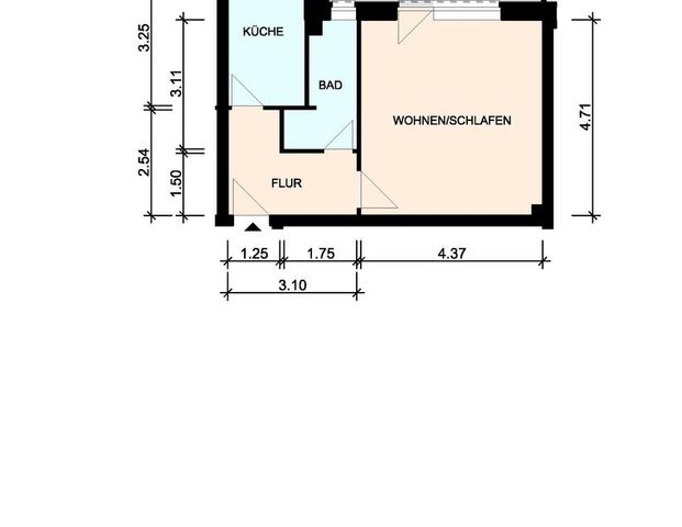 Schöne 1-Zimmerwohnung - Foto 1