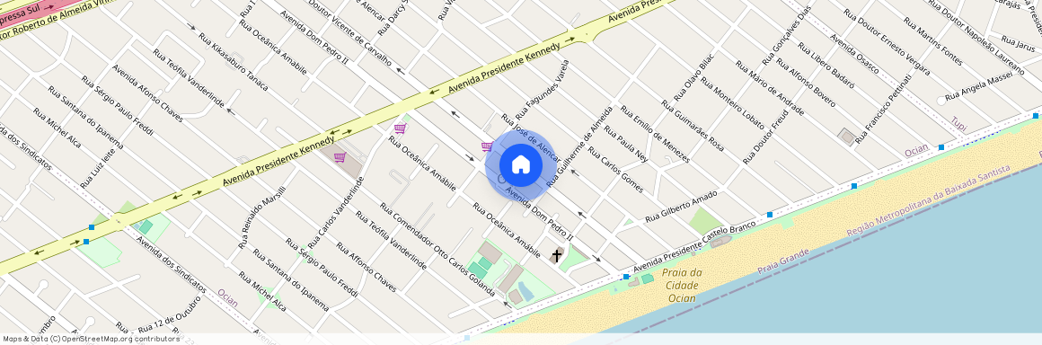 Avenida Doutor Vicente de Carvalho, 397 - PROXIMO A ORLA DA PRAIA - Cidade Ocian, Praia Grande, São Paulo, 11704300
