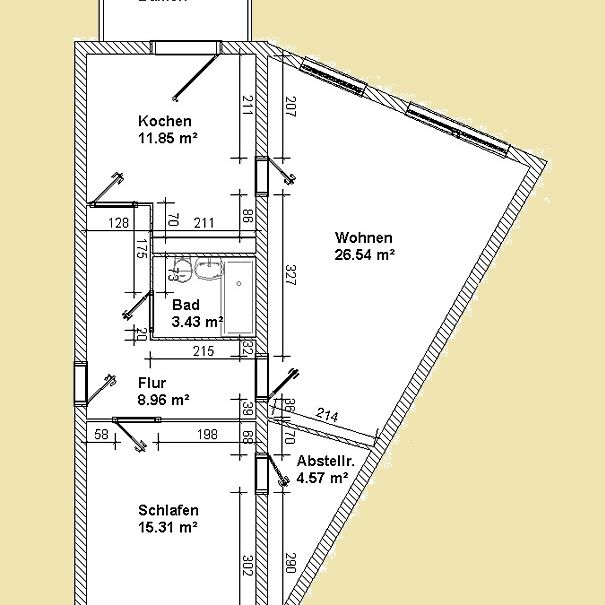 komfortable und helle 2-Raum-Wohnung im Erdgeschoss - Photo 2