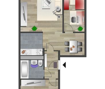 3-Raum-Wohnung in gepflegter Wohnanlage mit Balkon - Foto 6