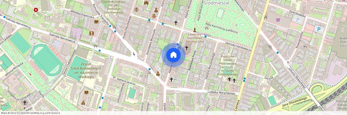 ul. Adama Mickiewicza, Śródmieście, Radom, mazowieckie