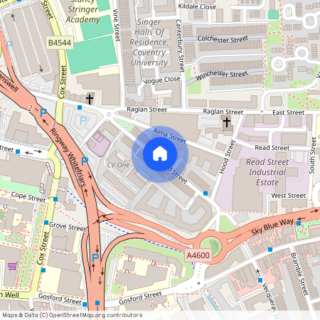 Hever Hall, Conisbrough Keep, Lower Ford Street, Coventry, CV1