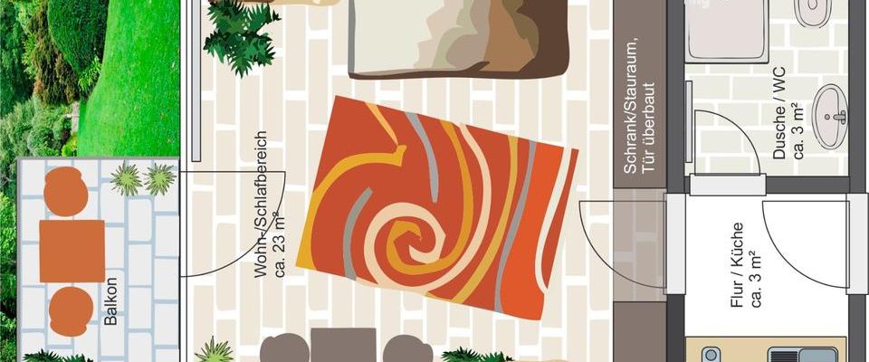 Single-Appartement - Foto 1