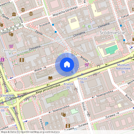 ul. Krucza, Śródmieście Północne, Śródmieście, Warszawa, mazowieckie